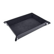 Welted Leather Puzzle Sorting Tray for 500 Pieces | Portable Folding Button Design Desk Organizer | Woolen Craft Storage Solution for Adults \u0026 Kids (Home/Travel/Puzzle Enthusiasts)
